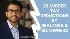 25 Most Missed Tax Deductions by Realtors and Business Owners