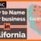 How to Name Your Business in California – 3 Steps to a Great Business Name