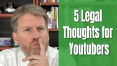 Starting a Youtube Channel – 5 Legal Tips and Tricks