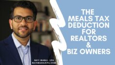 The Meals Tax Deduction for Realtors and Small Business Owners